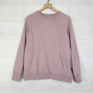 Lululemon Scuba Crew sweatshirt with lunar rock mauve size 18